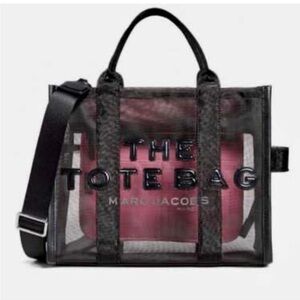 Marc Jacobs Black and Pink Transparent Tote
